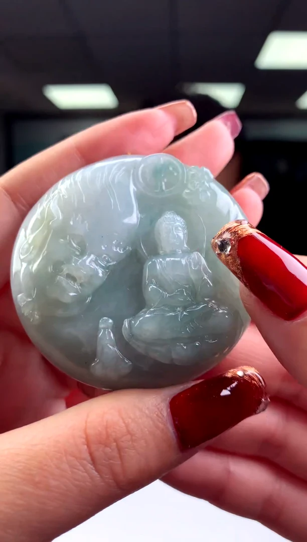 【闪购商品】定制翡翠未镶嵌天然A货翡翠挂件（拍一发一）