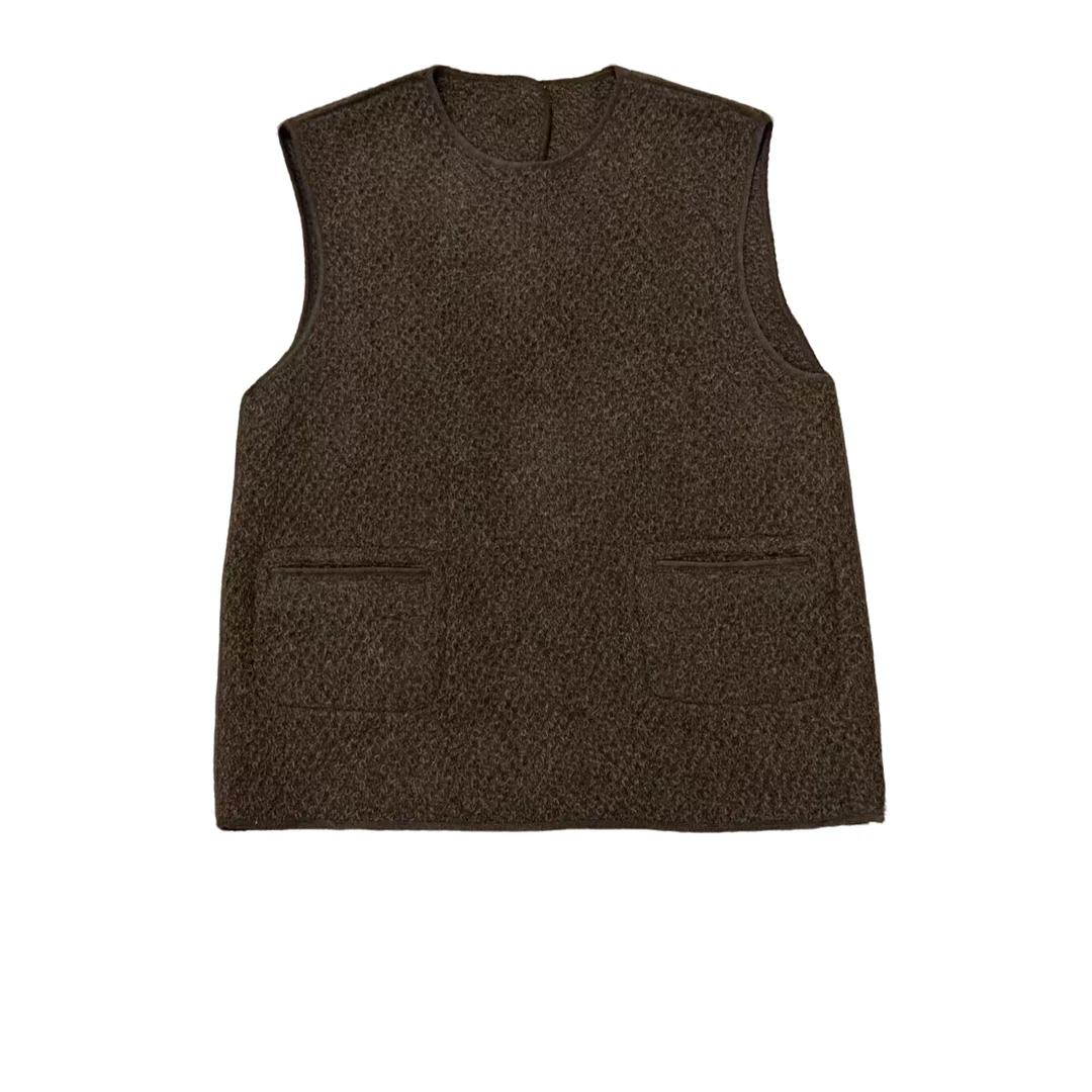 一半---小香肌理感马甲26143