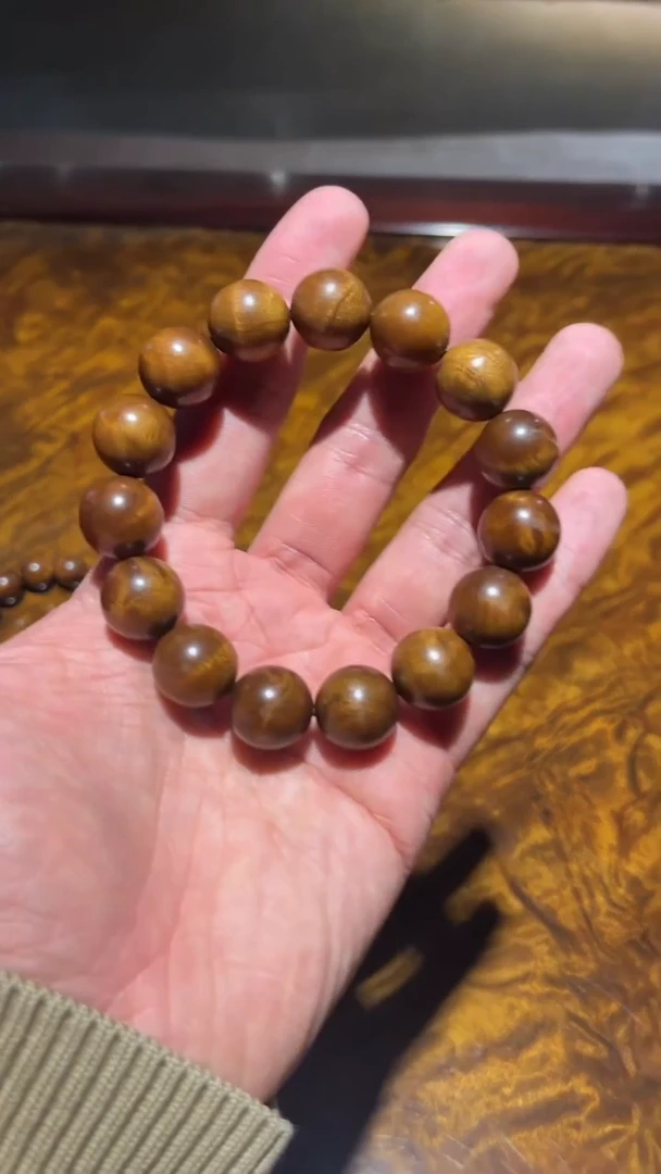 【闪购商品】楠木（金丝楠）手串/手链1.5红油老料45