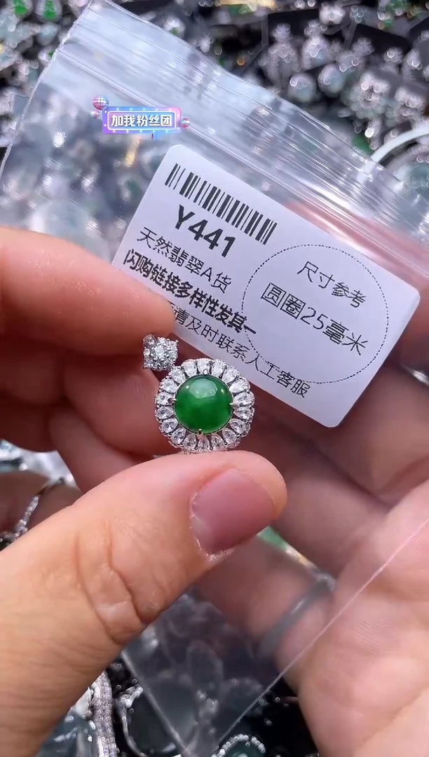 【闪购商品】翡翠颈饰未镶嵌Y441吊坠