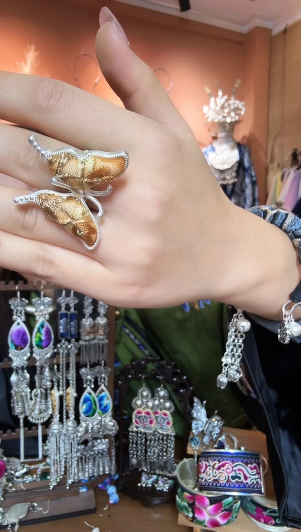 刺绣纯手工民族风耳环