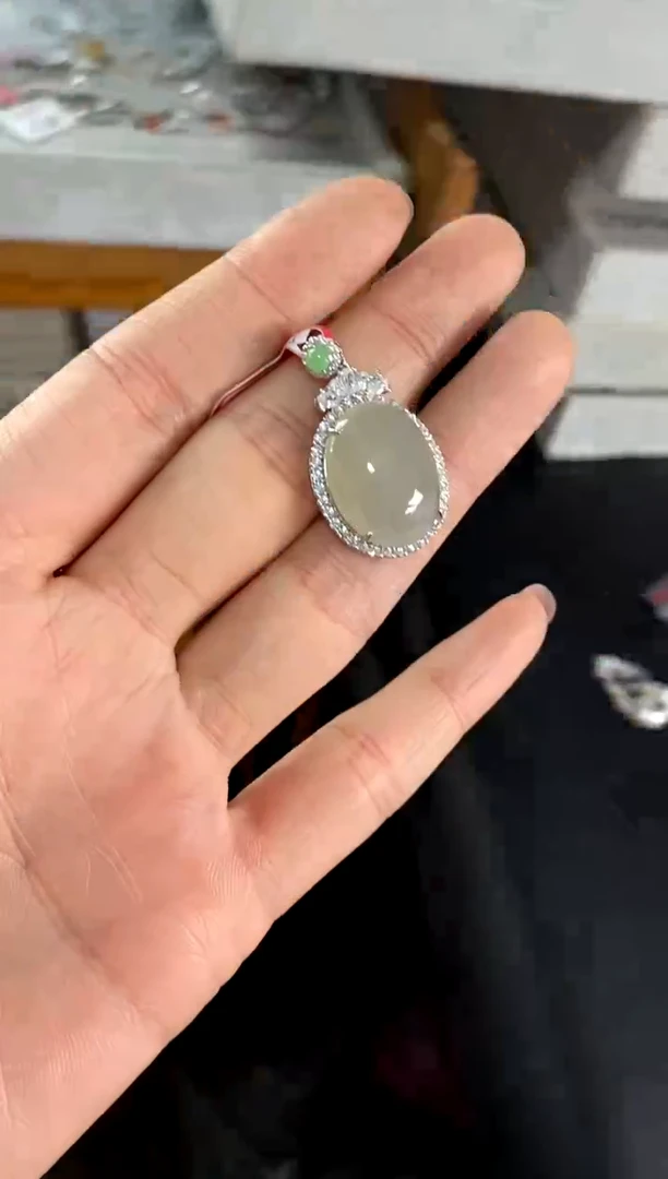 【闪购商品】翡翠戒指银S925镶嵌44444444    7