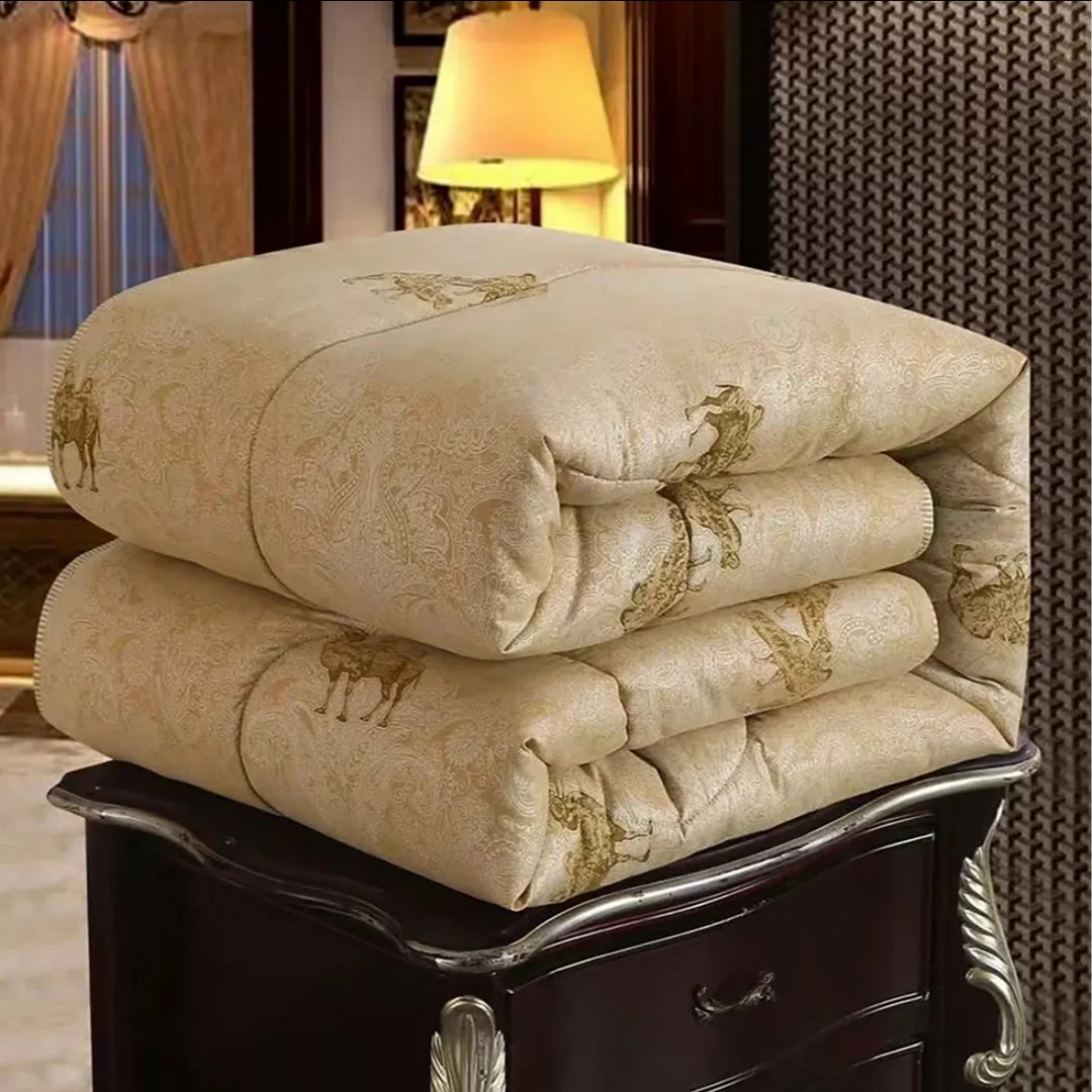 【新疆包邮】纳米能量真品精致礼盒装骆驼被驼毛被冬天保暖首