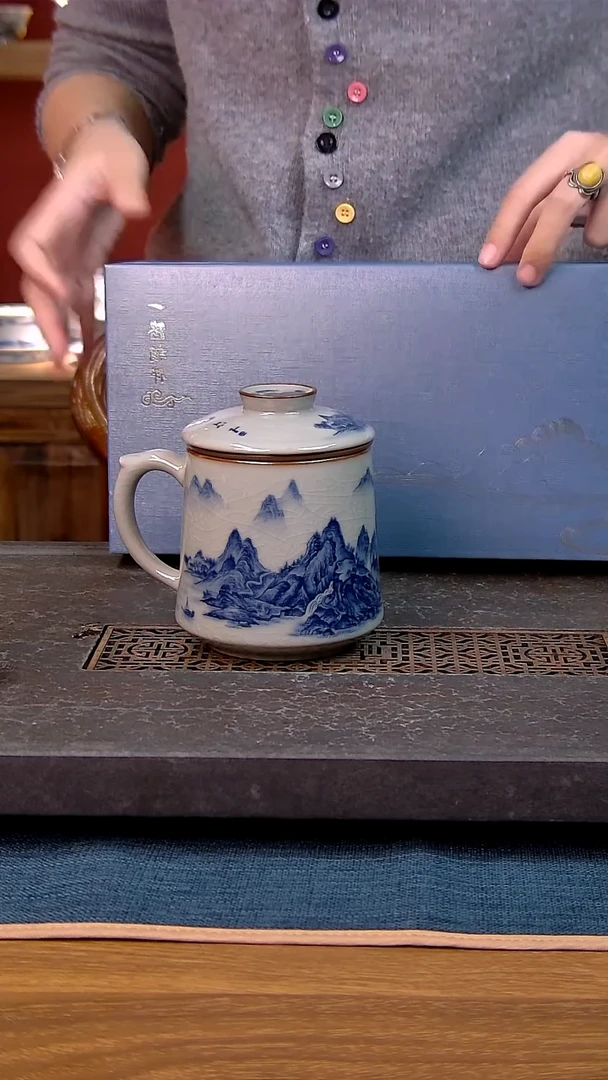 礼盒款1件套 老陶泥开片纹陶瓷茶具