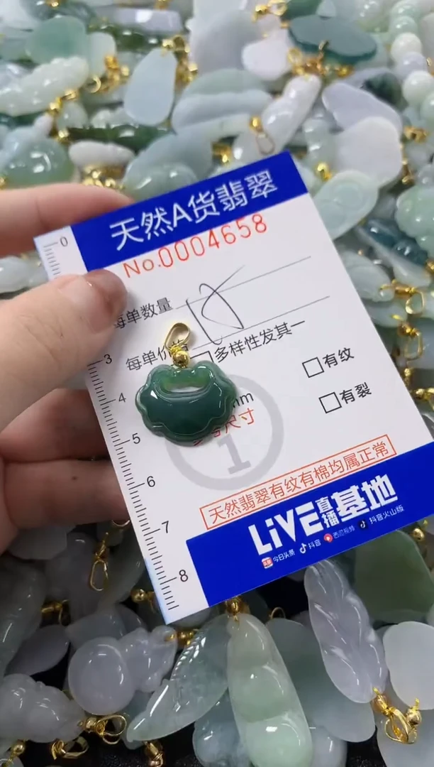 颈饰未镶嵌翡翠天然A货翡翠