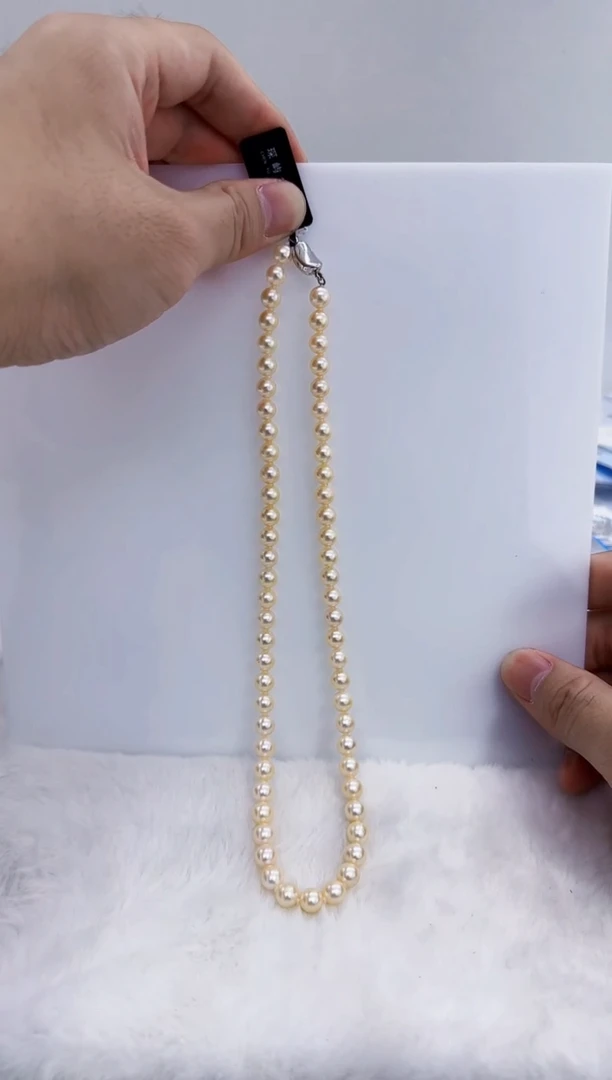 未镶嵌海水珍珠DA珍珠串链6-7 z104