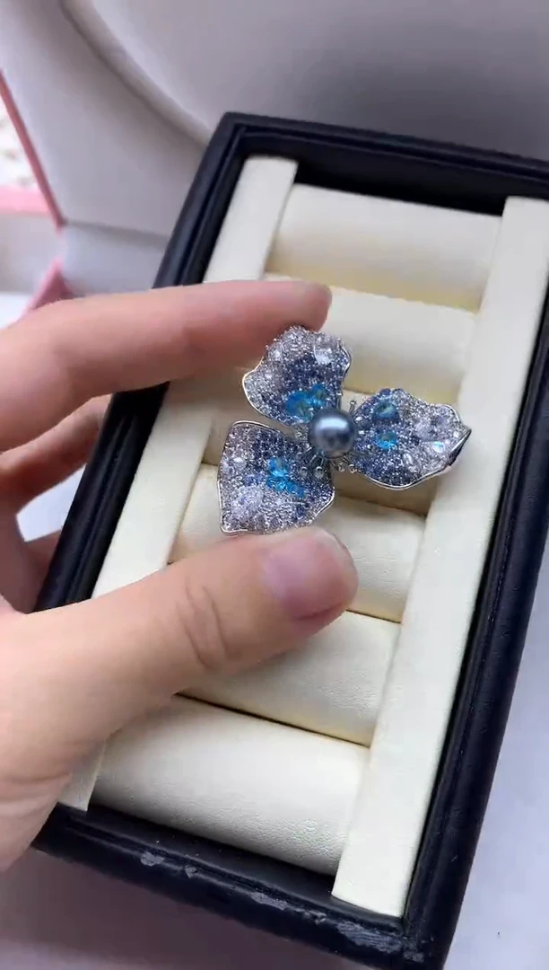 未镶嵌胸针海水珍珠1