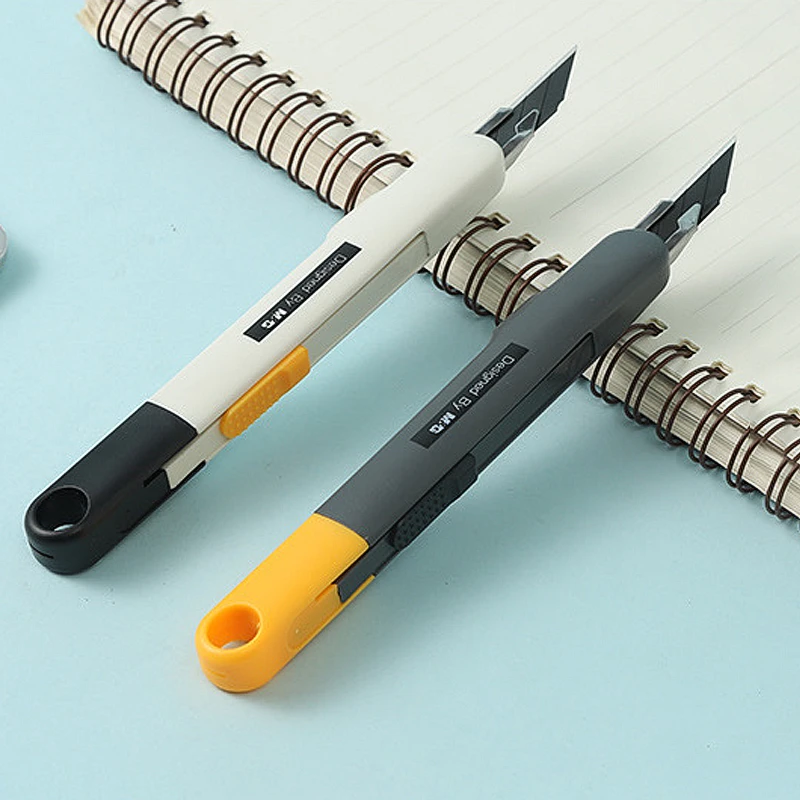 M&G/晨光（2把）ASS913R6 PRO黑刃美工刀高颜值30°锐角自动锁定