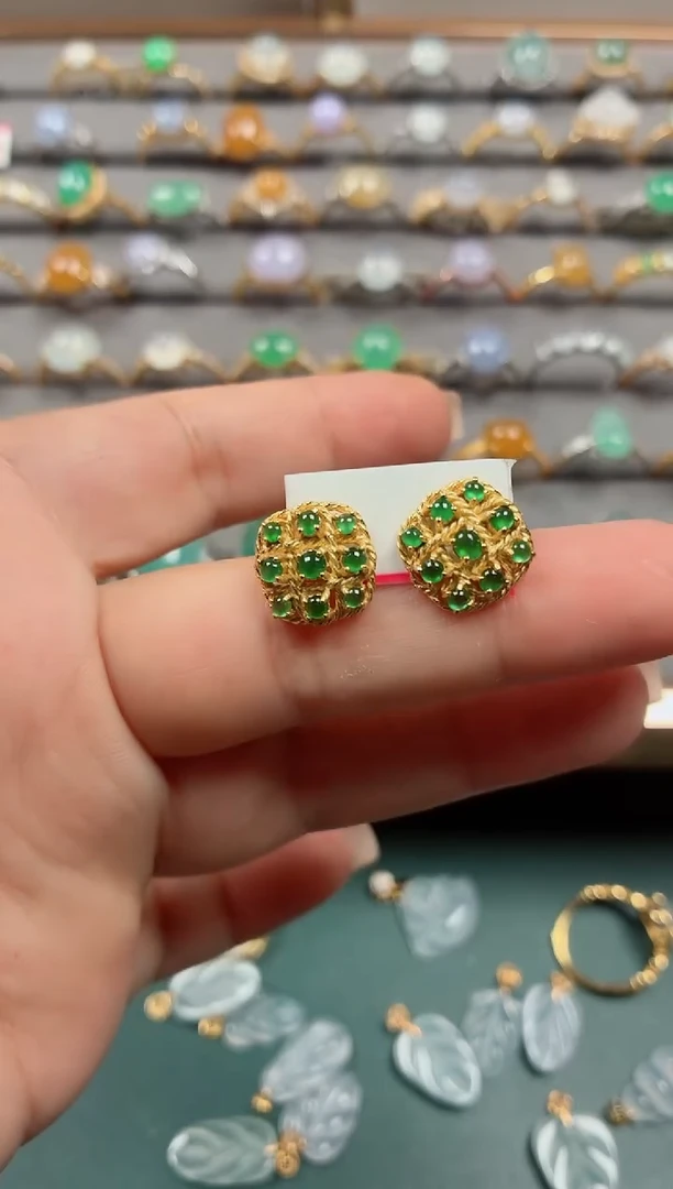 银S925镶嵌戒指翡翠.