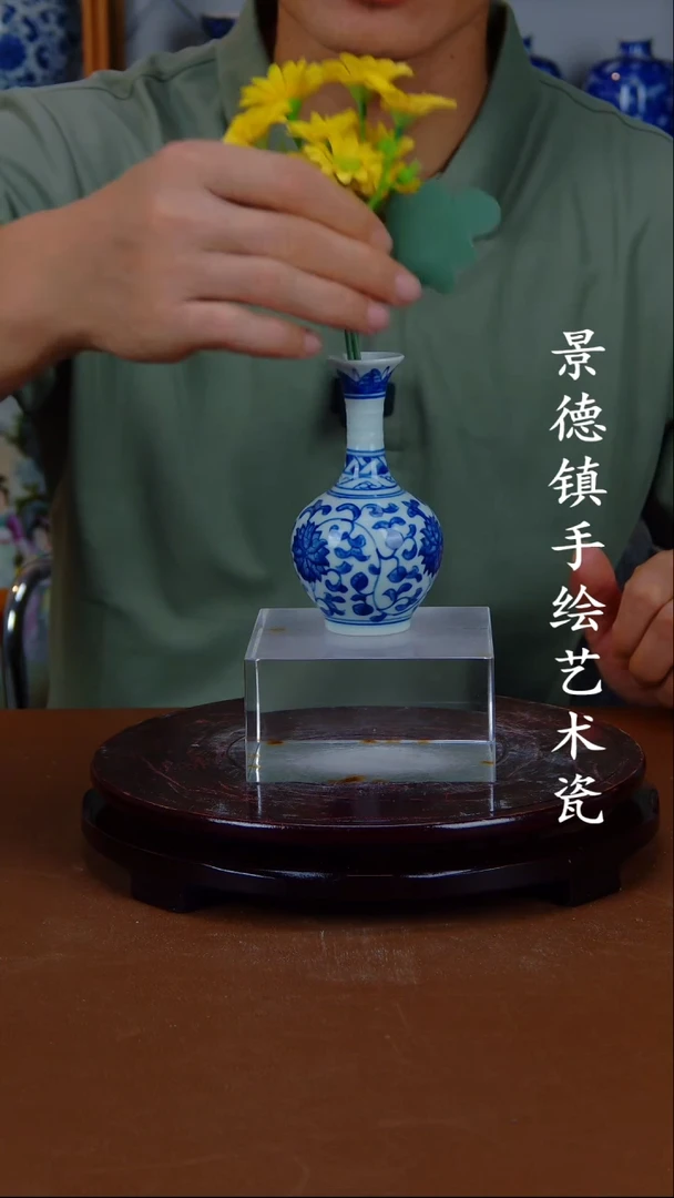 瓶景德镇手工手绘陶瓷摆件4