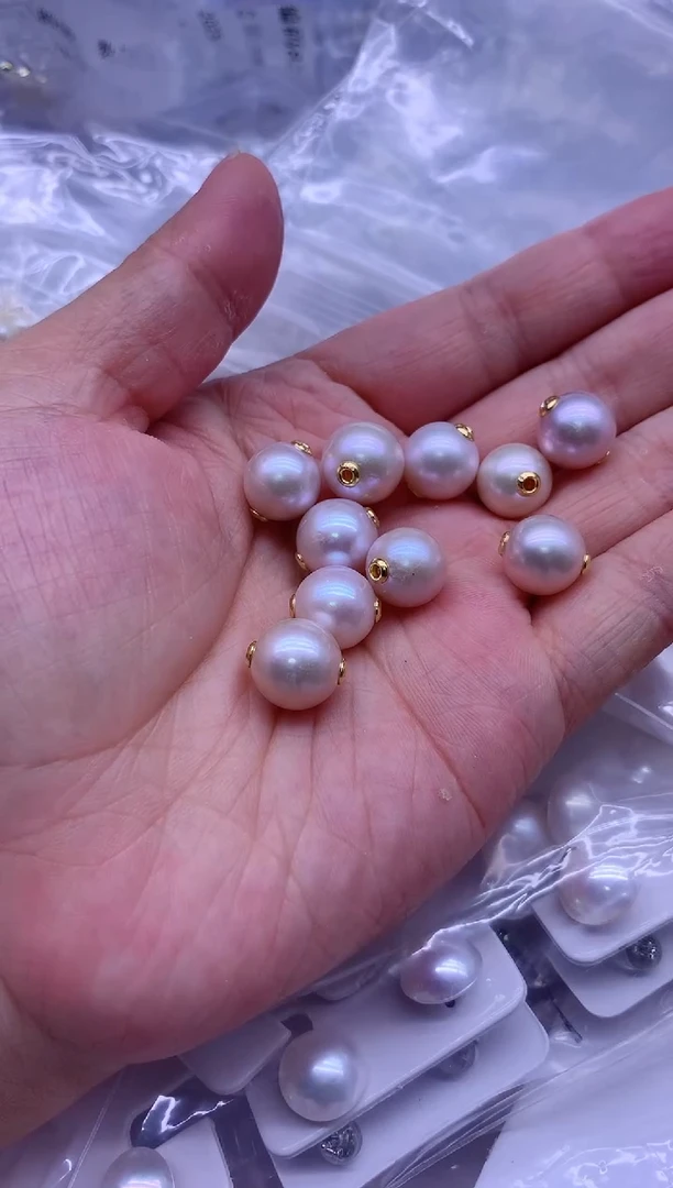 【闪购商品】淡水珍珠银S925镶嵌吊坠(不含链)多发其一