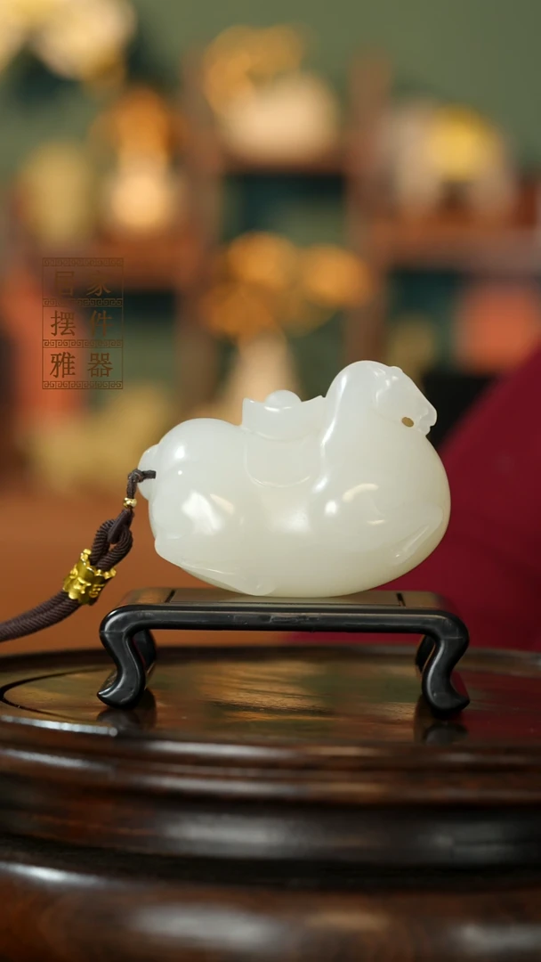 玉《马上有钱》摆件