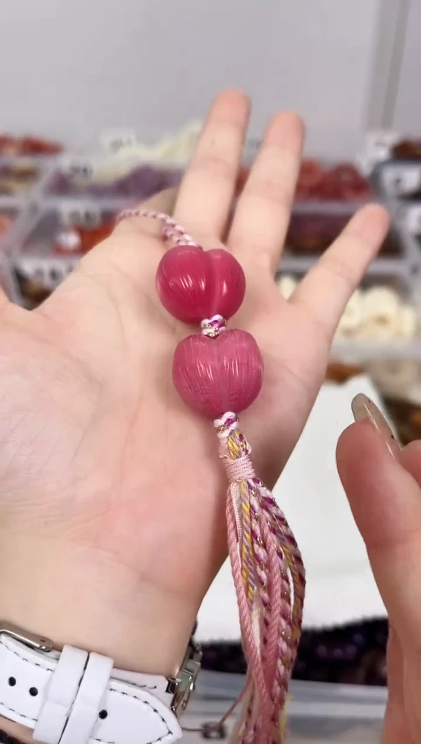 吊坠菩提根/象牙果CX114-1838【灼灼桃华22-25】瑕疵象牙果粉屁桃