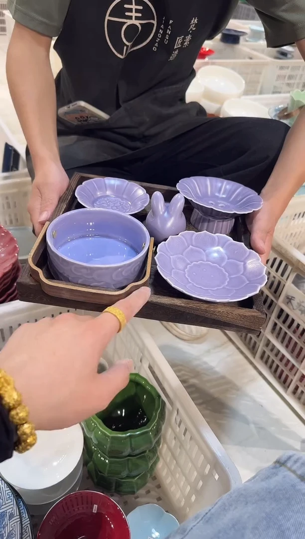 瓷片微瑕商品，介意勿拍②-托盘