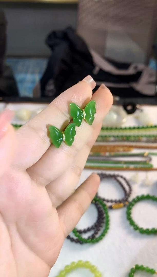 【闪购商品】和田玉耳饰未镶嵌362ldg时尚