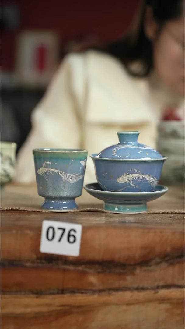 【闪购商品】杯等烟雨陶瓷手作杯076