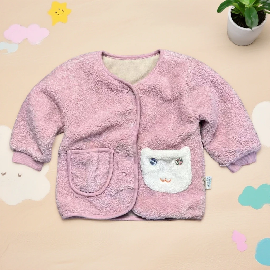 爱麻麻9132563秋冬毛绒外套可爱超萌儿童衣服独特洋气时髦女童装