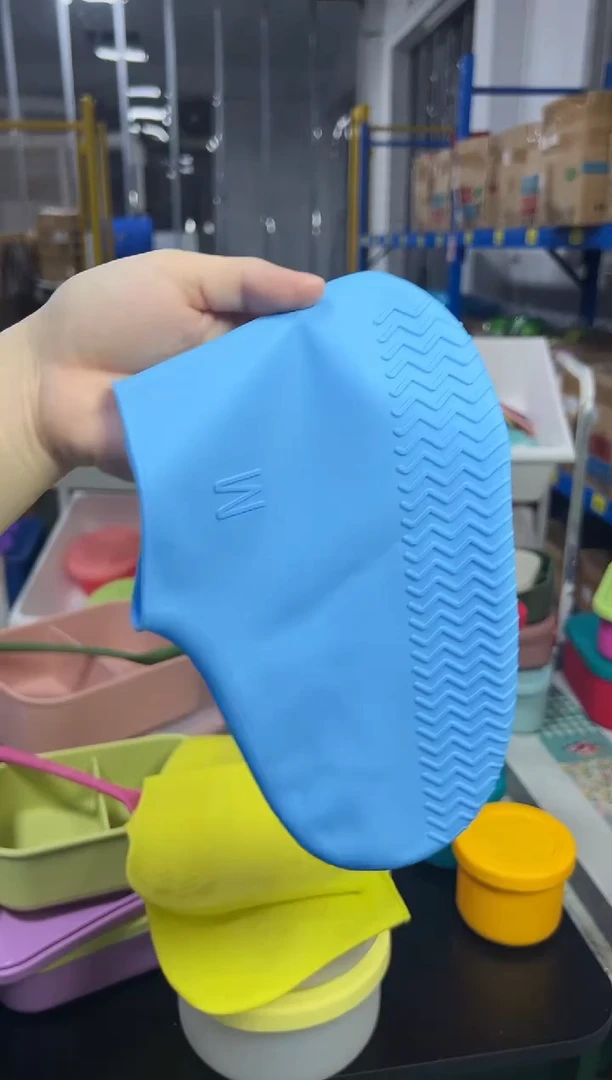 硅胶蓝色-M码防雨鞋套（33-38）