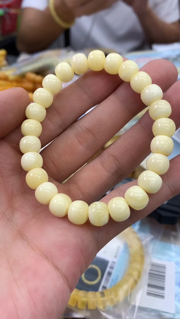 裸石蜜蜡未镶嵌手串