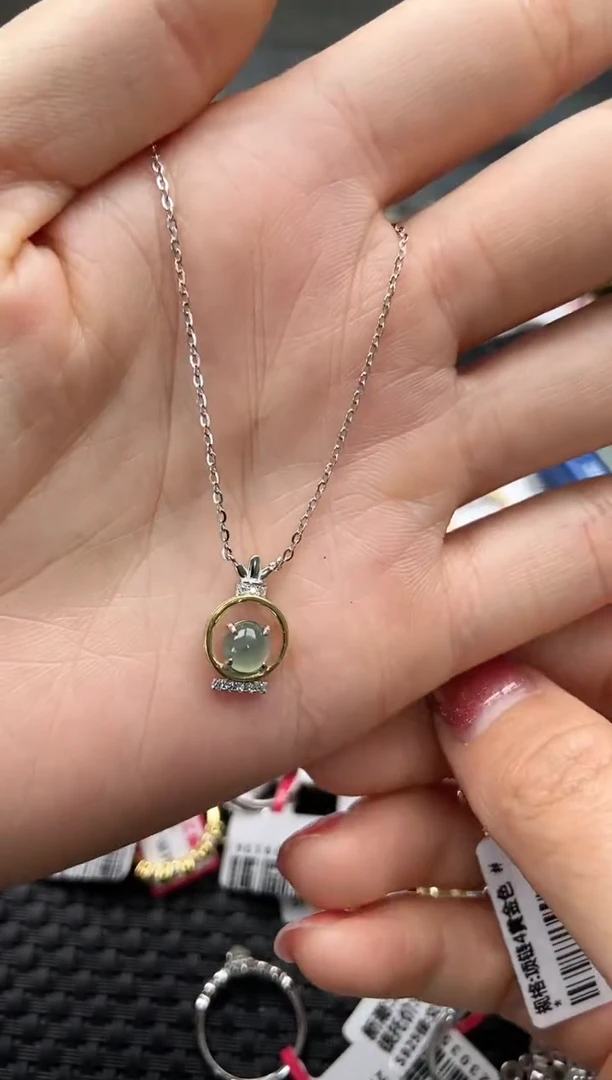 【闪购商品】翡翠戒指银S925镶嵌2222222    6