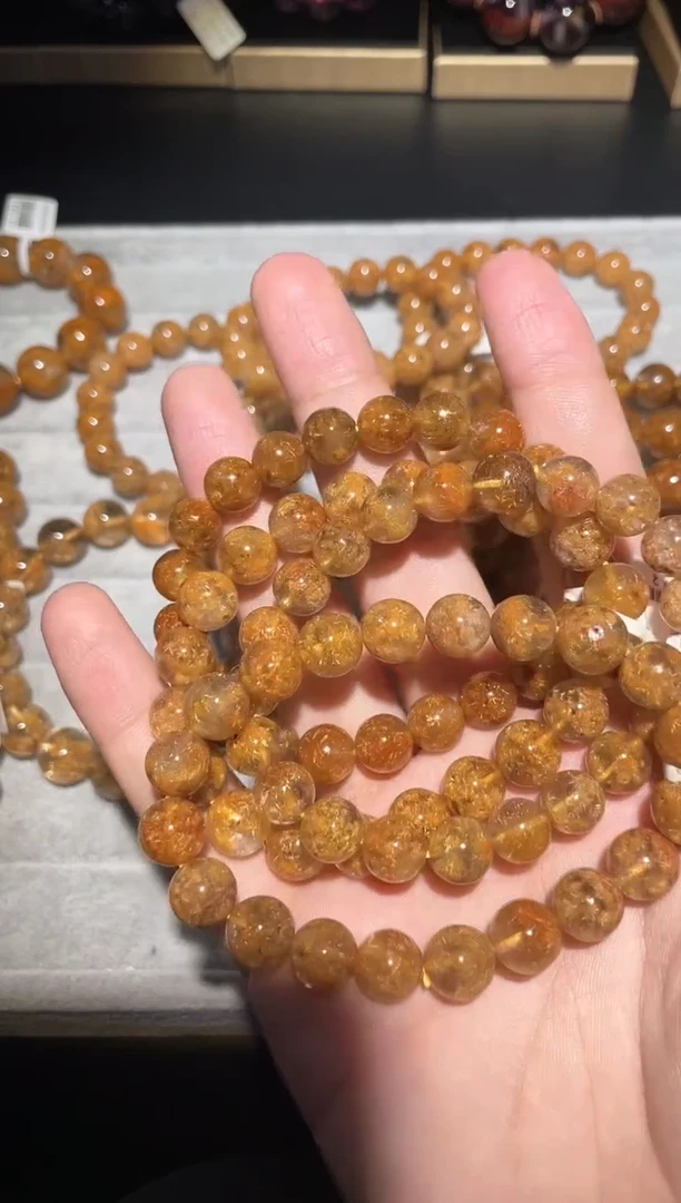 【闪购商品】水晶手链未镶嵌钛晶花单圈A9（多样性发其一）