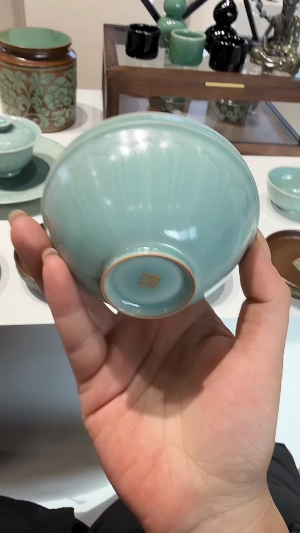 青瓷手工茶器包邮