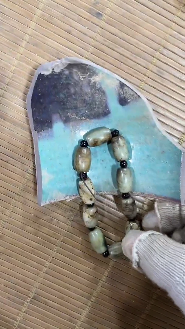 瓷片手工，手绘，陶瓷