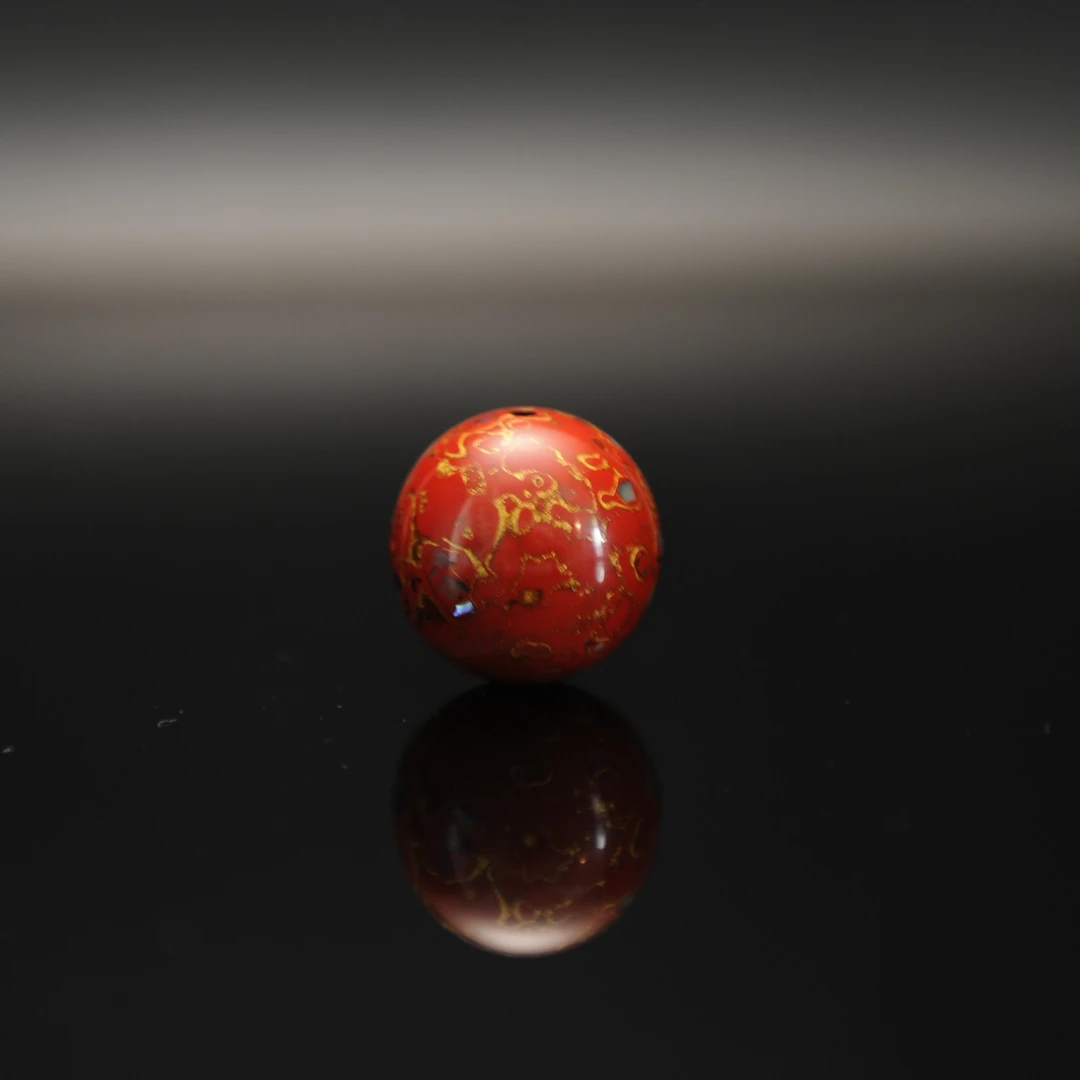 “天然大漆”2.0红金螺钿大漆珠