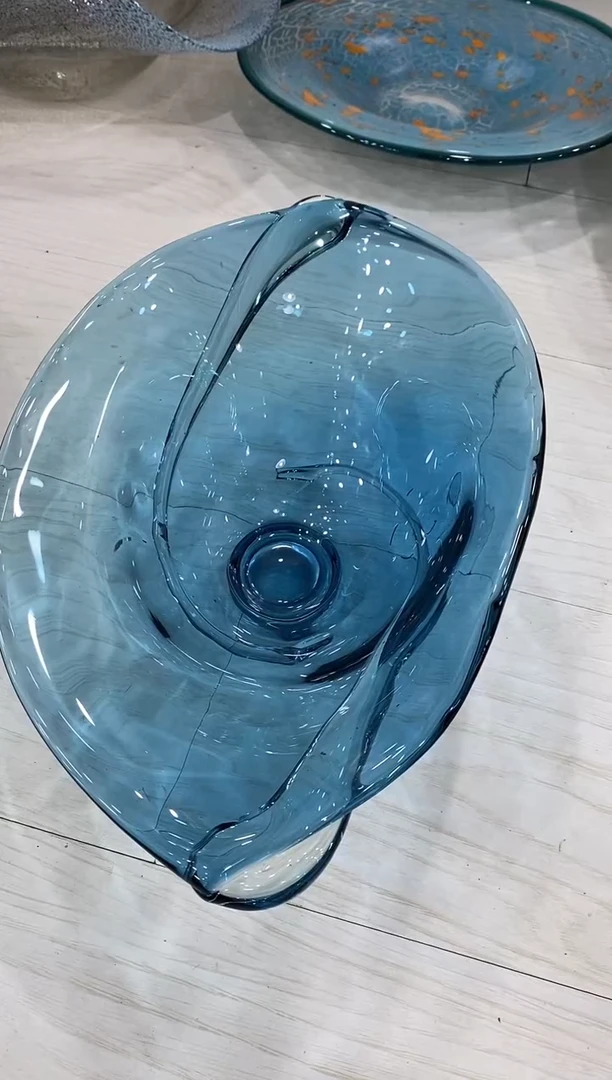 慕忆家手作琉璃花瓶瑕疵