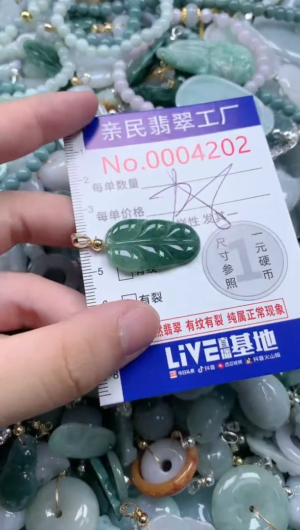 翡翠未镶嵌吊坠(不含链)4202