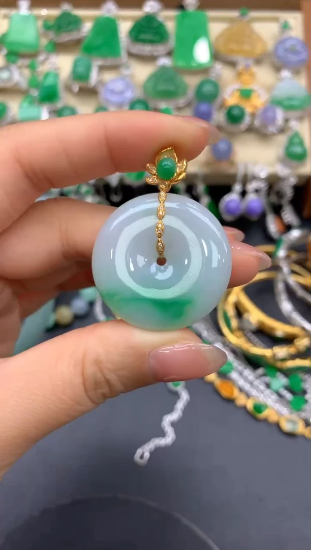 【闪购商品】翡翠颈饰18K金镶嵌194-中国好珍宝