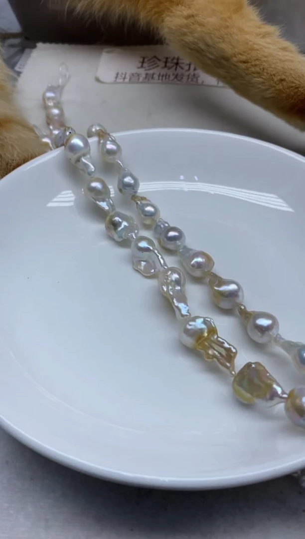 淡水珍珠未镶嵌颈饰大巴发1