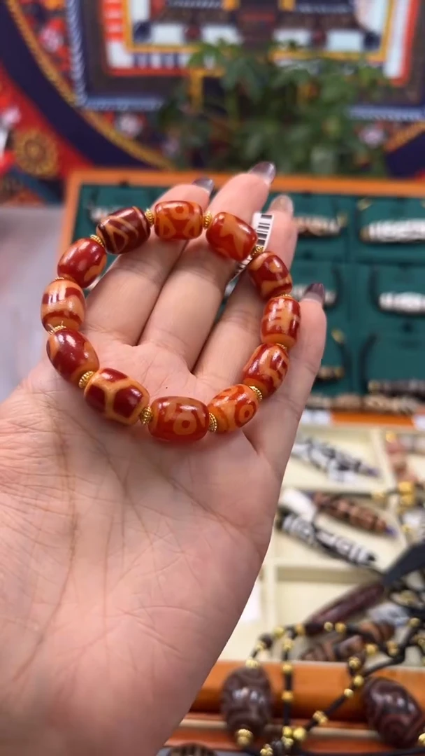 玛瑙/玉髓（覆膜）颈饰合金46.（微瑕）