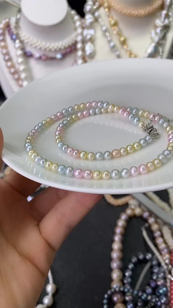 颈饰未镶嵌淡水珍珠多人