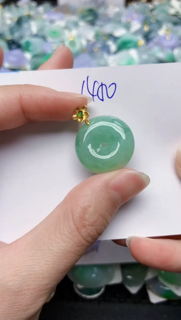 颈饰未镶嵌翡翠 天然缅甸A货翡翠百元以上9元证书费自理