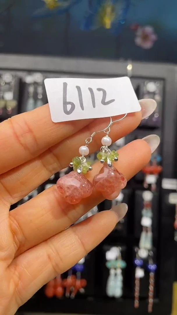 银S925镶嵌耳饰紫晶喜欢拍