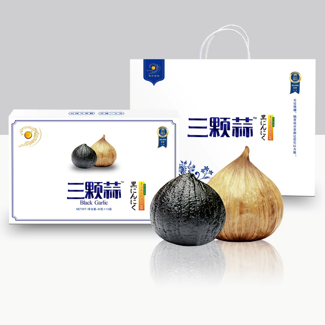 三颗蒜礼盒 (轻奢、环保、三颗独立包装、携带方便) 40g*15袋