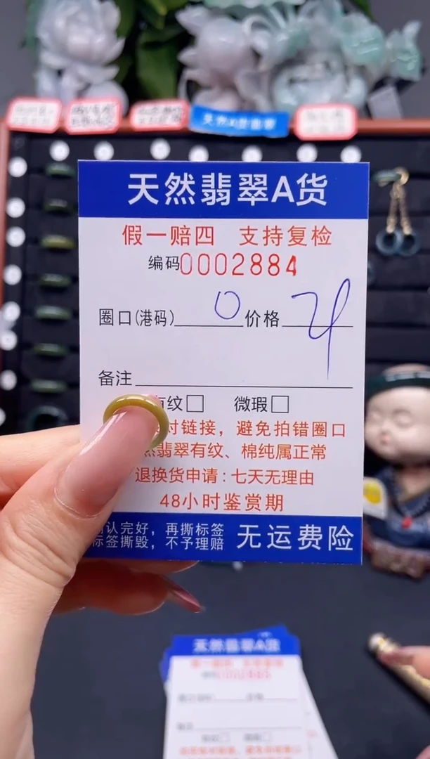 翡翠戒指未镶嵌0*2884