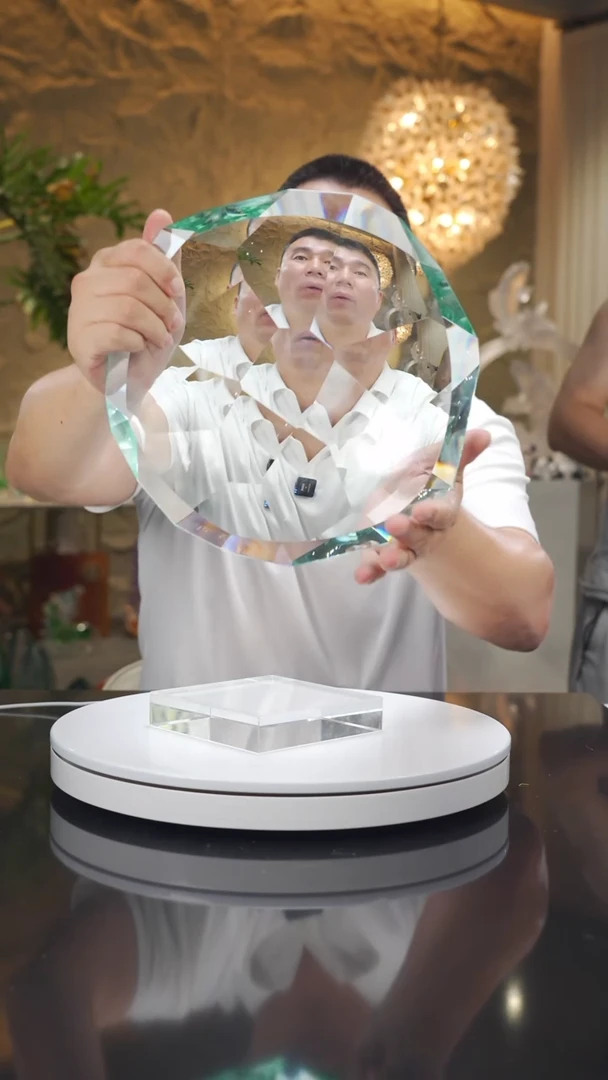 琉璃福利湖水绿切面果盘