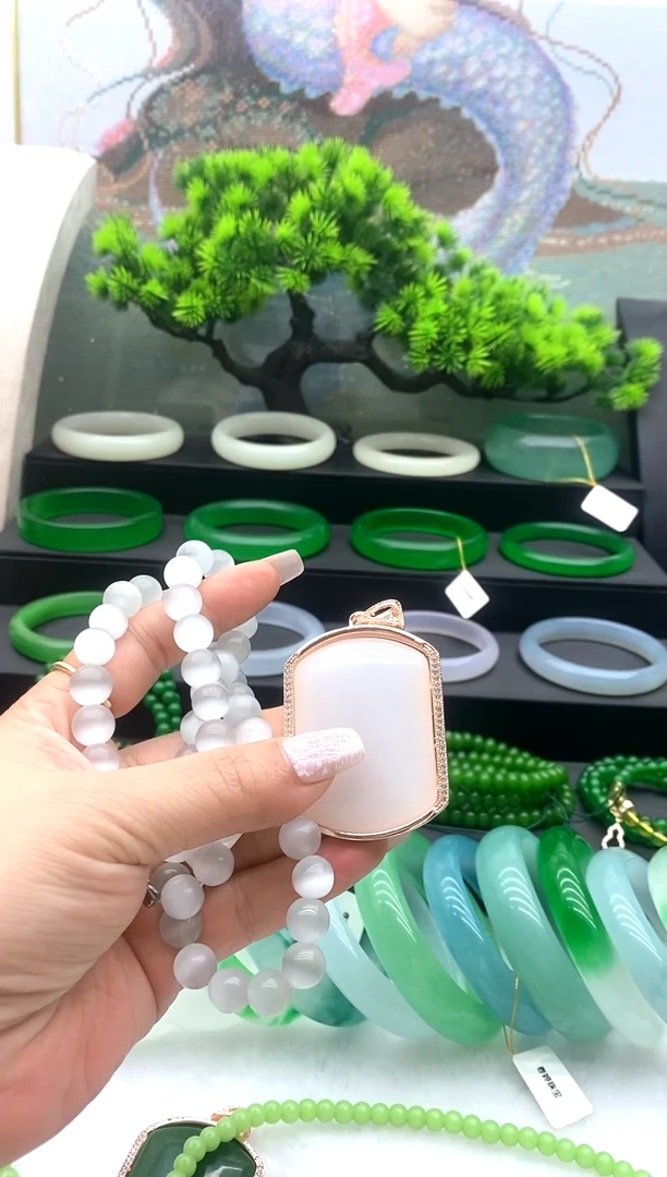 非金属珐琅一套项链