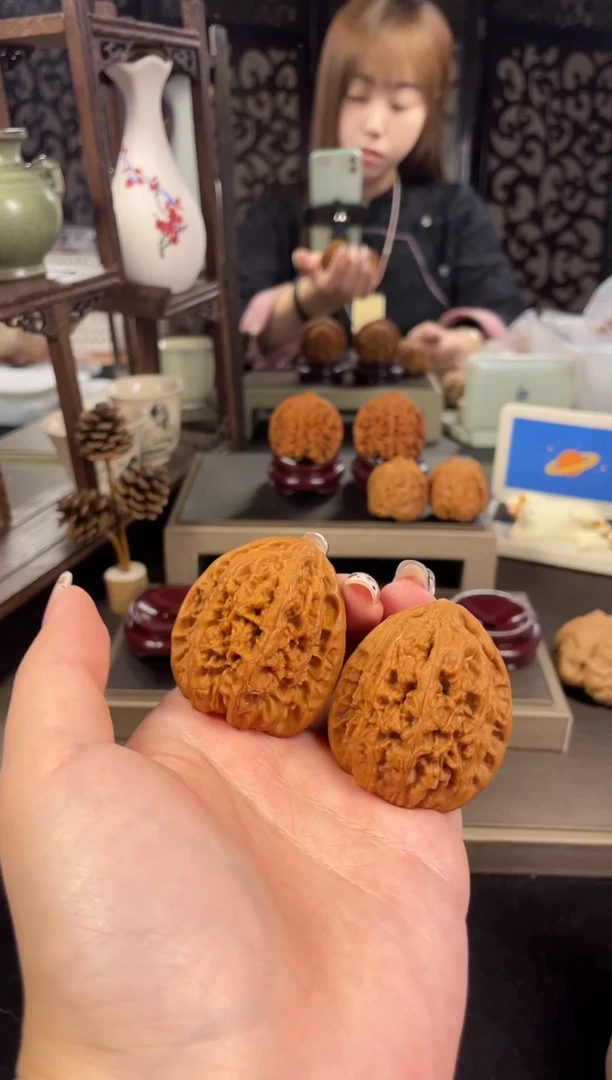 【闪购商品】文玩核桃把件将军膀39尺-4