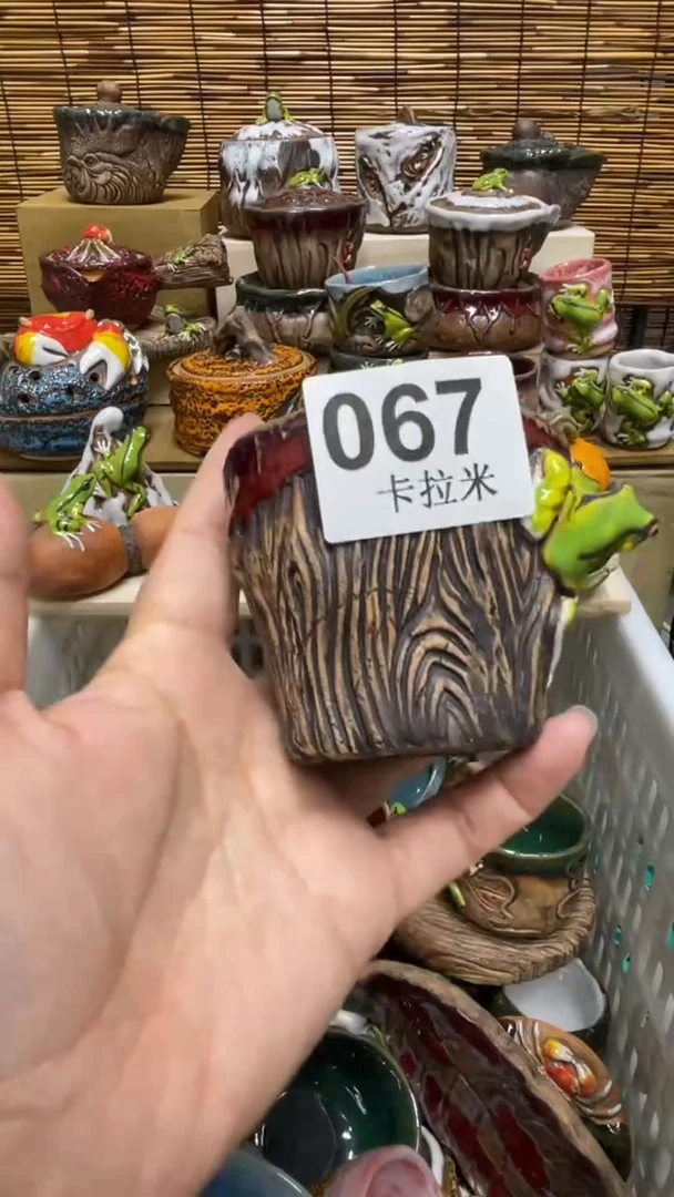 咕**啦067精美粗陶手工柴烧