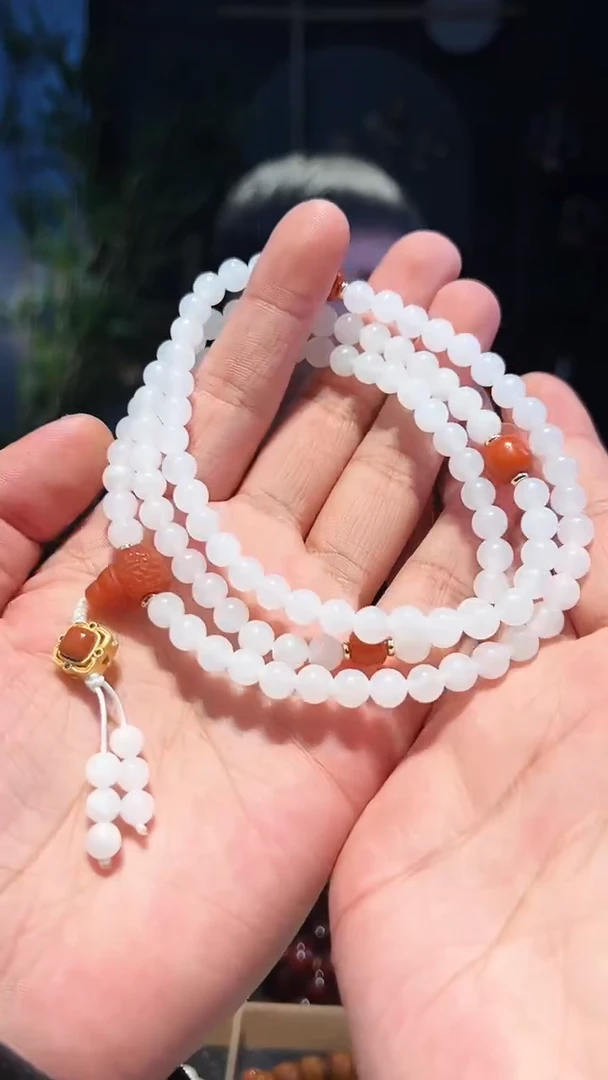 【闪购商品】和田玉手串未镶嵌7+精圆108