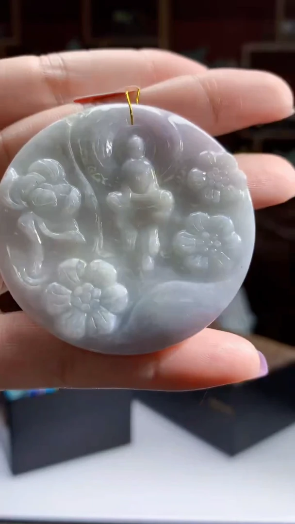 翡翠未镶嵌颈饰1095jj-jj挂件1