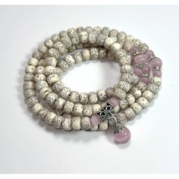 7-星月菩提长条6mm*8*108+猫眼石