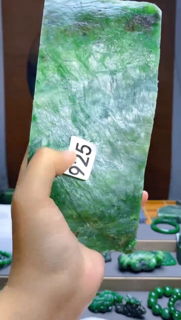 和田玉（碧玉）未镶嵌珠宝半成品925