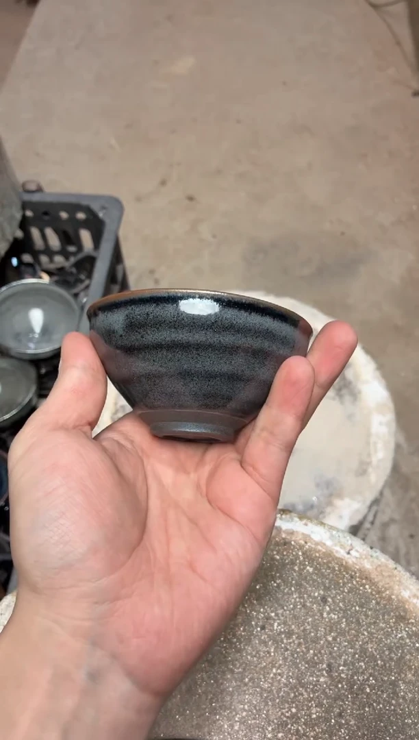 茶盏真柴烧建盏换点柴火