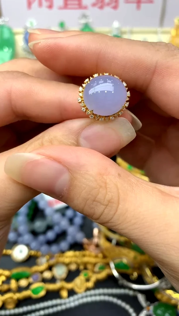 18K金镶嵌戒指翡翠319 -中国好珍宝