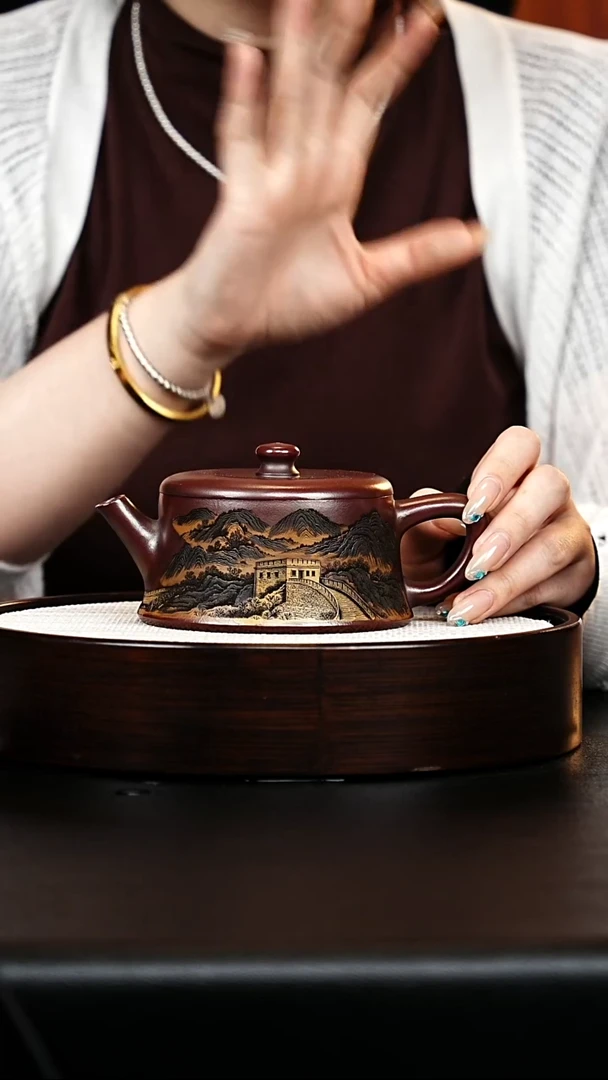 茶壶紫砂柱础壶