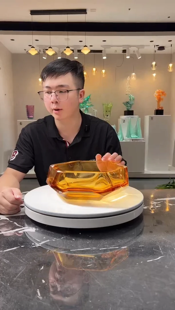摆件巴比特美学 金色梨果盘